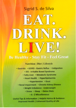 Eat. Drink. Live! Be Healthy – Stay Fit – Feel Great