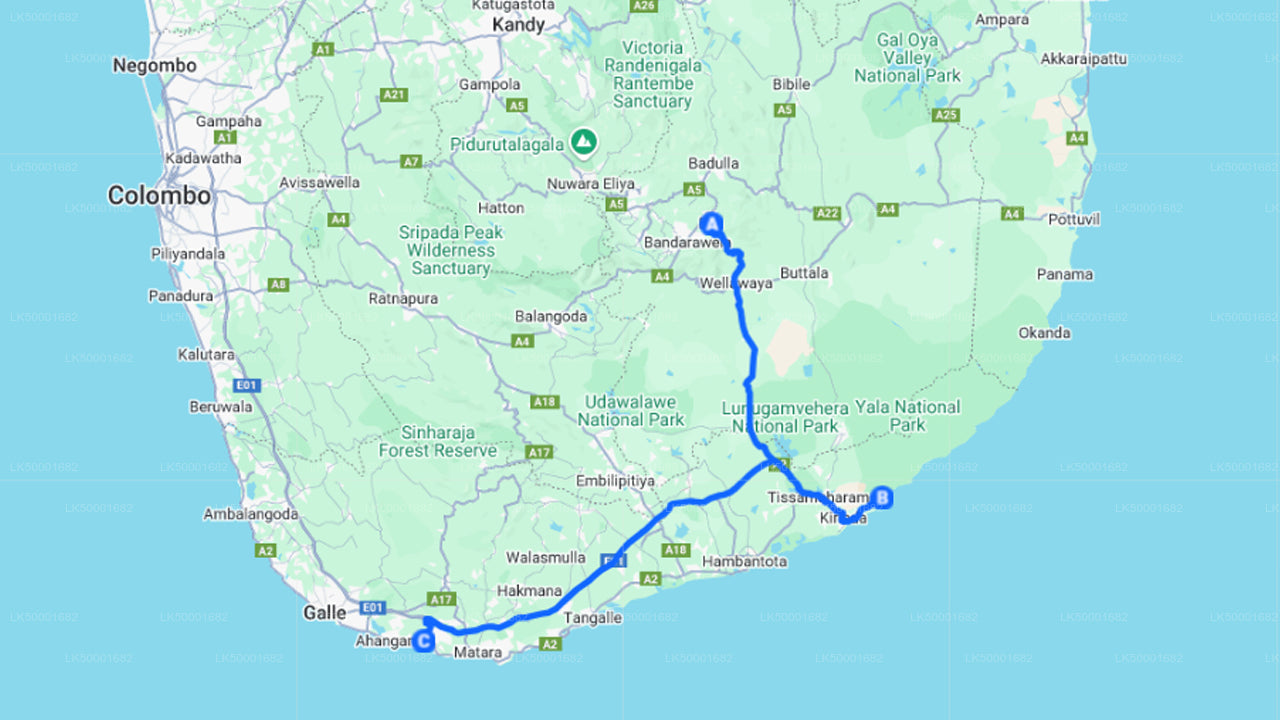 Private Tour from Ella to Weligama with Yala Safari