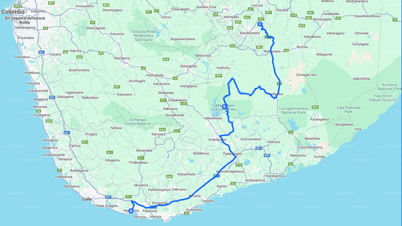 Private Tour from Weligama to Ella with Udawalawe Safari