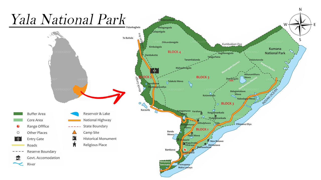 Yala National Park Safari from Mattala