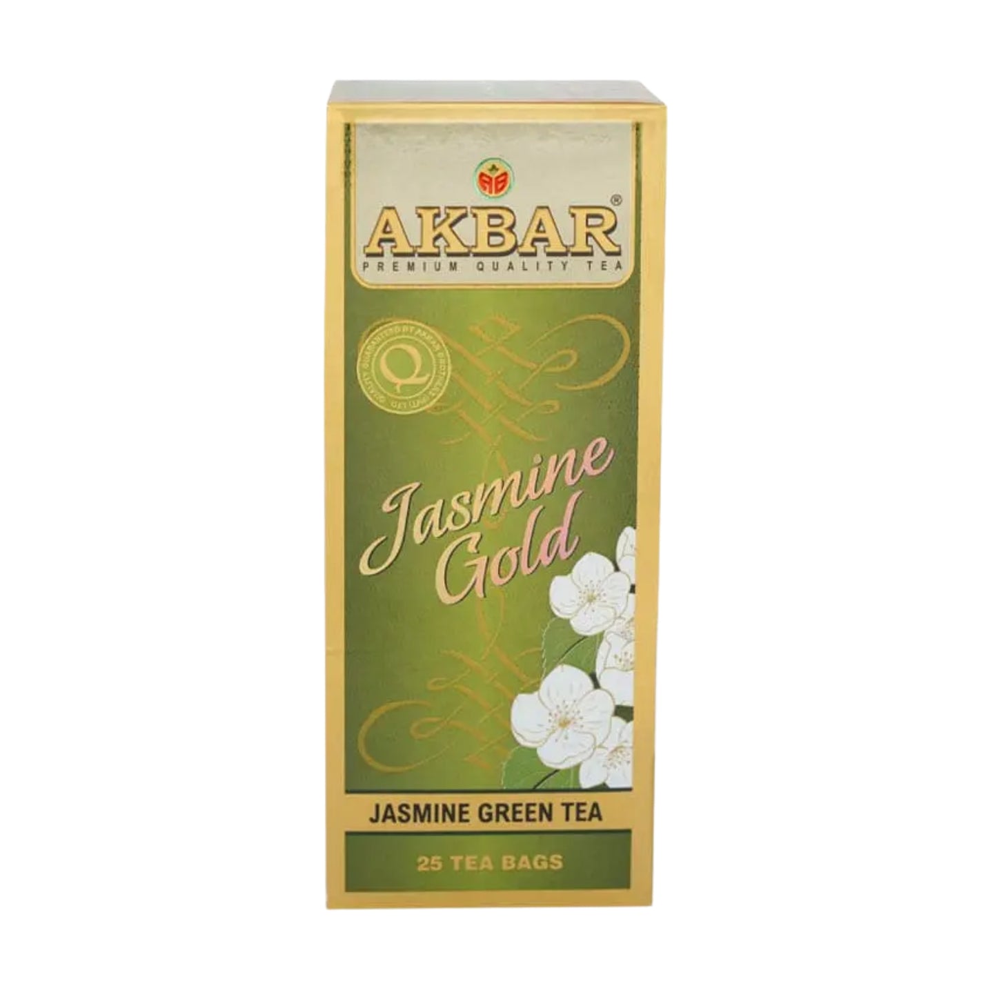 Akbar Jasmine Green Gold Tea String & Tag (37.5g)