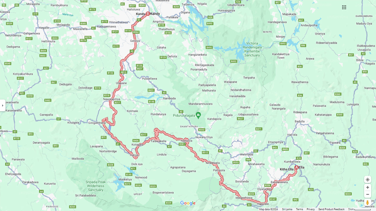 Ella to Kandy train ride on (Train № 1006 "Podi Menike")