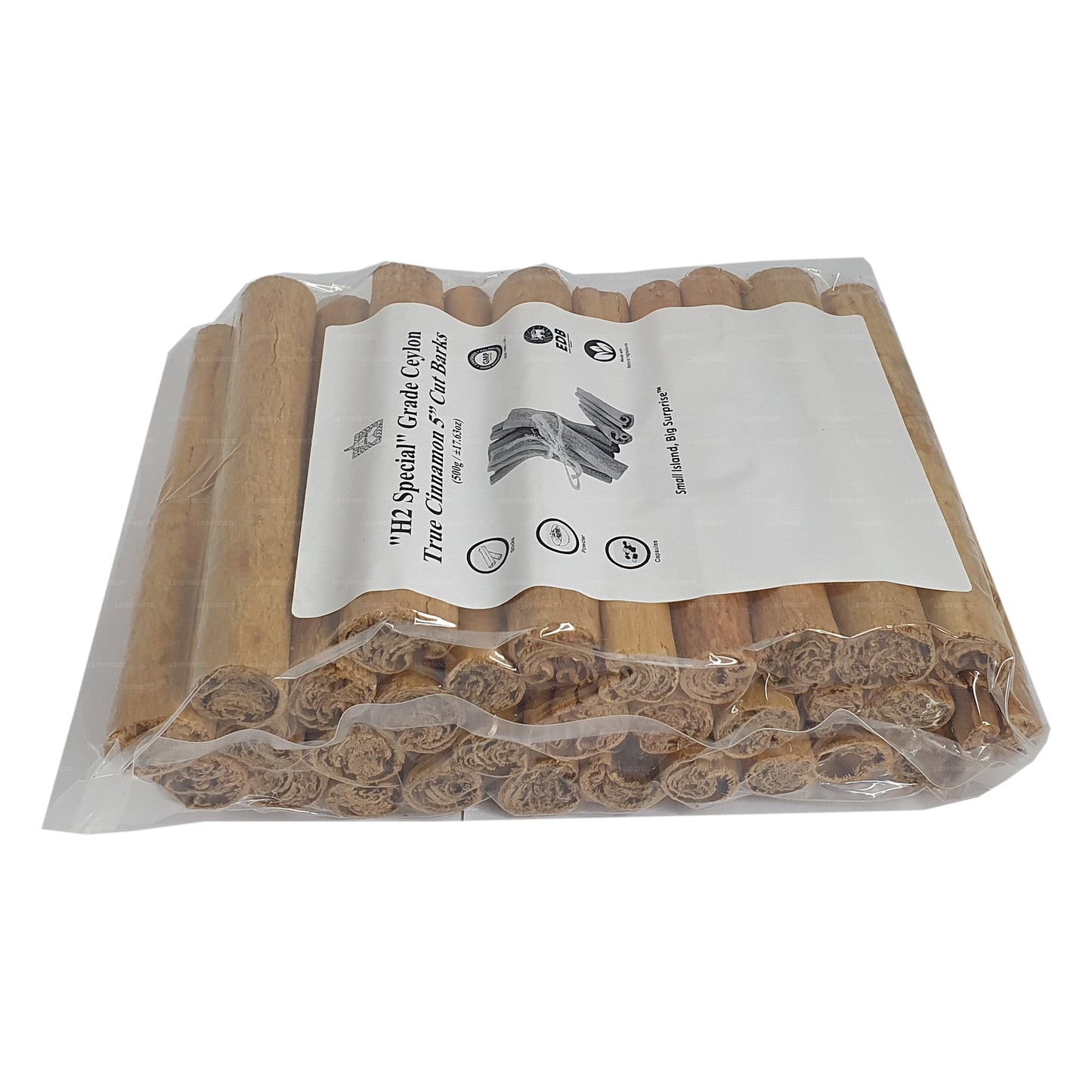 Lakpura® "H2 Special" Grade Ceylon True Cinnamon Barks 5" Cut Pack