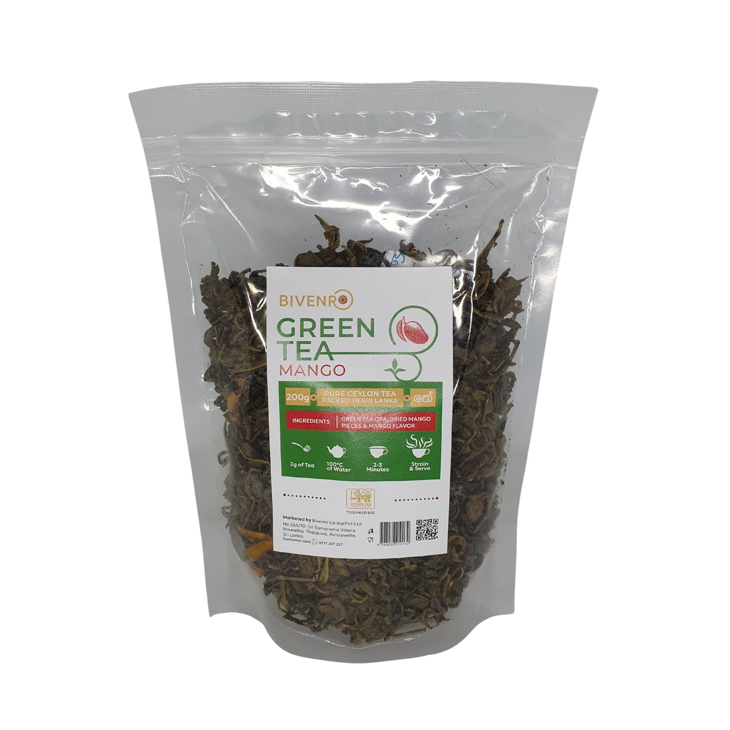 Bivenro Mango Green Tea (200g)