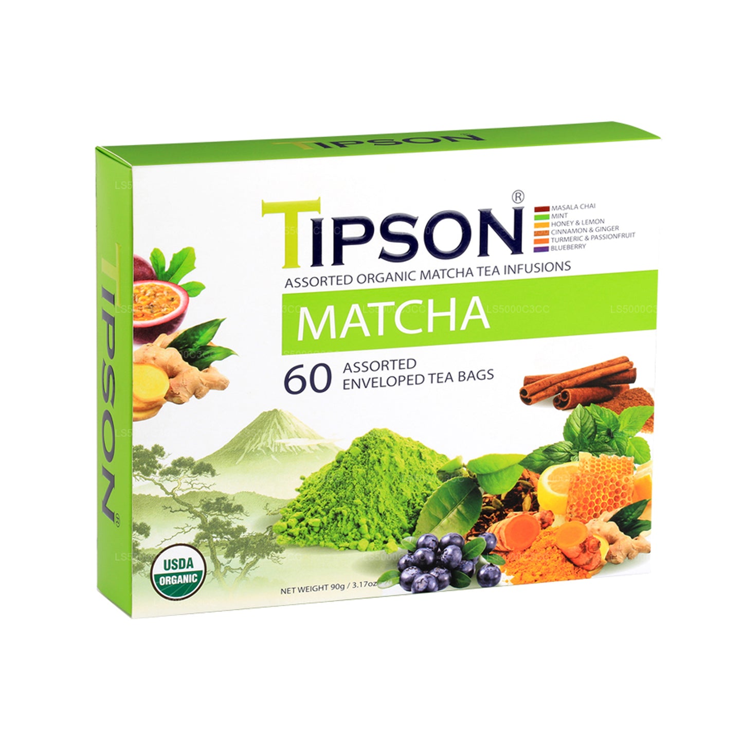 Tipson Organic Matcha Assorted (90g)