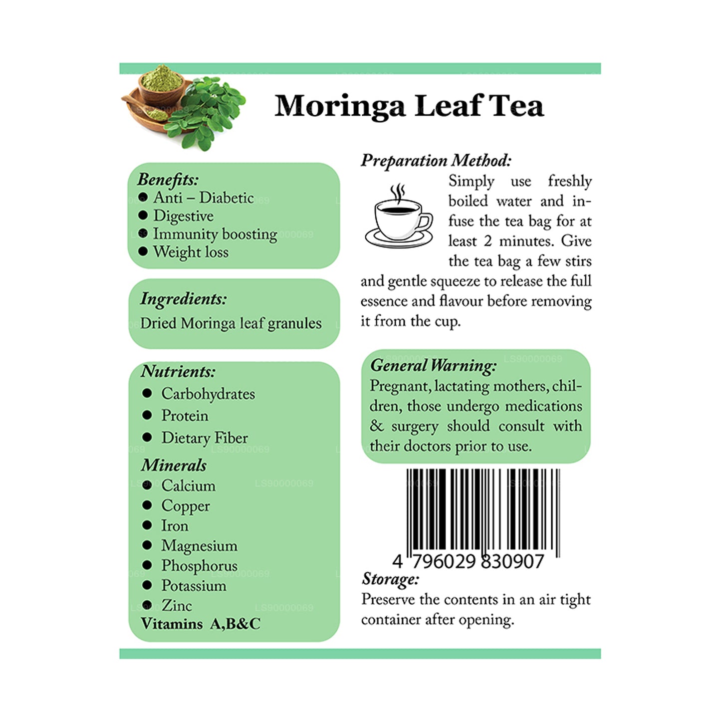 Lifetone Moringa Leaf Tea (40g)