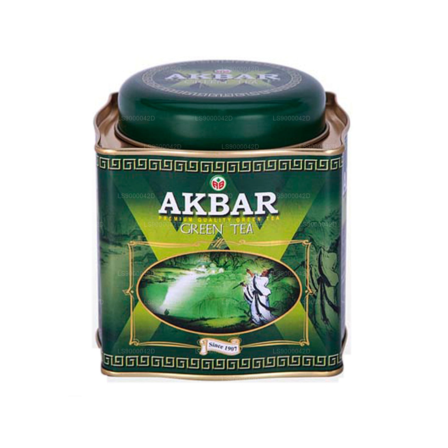Akbar Classic Green Tea Leaf Tea (250g) Tin