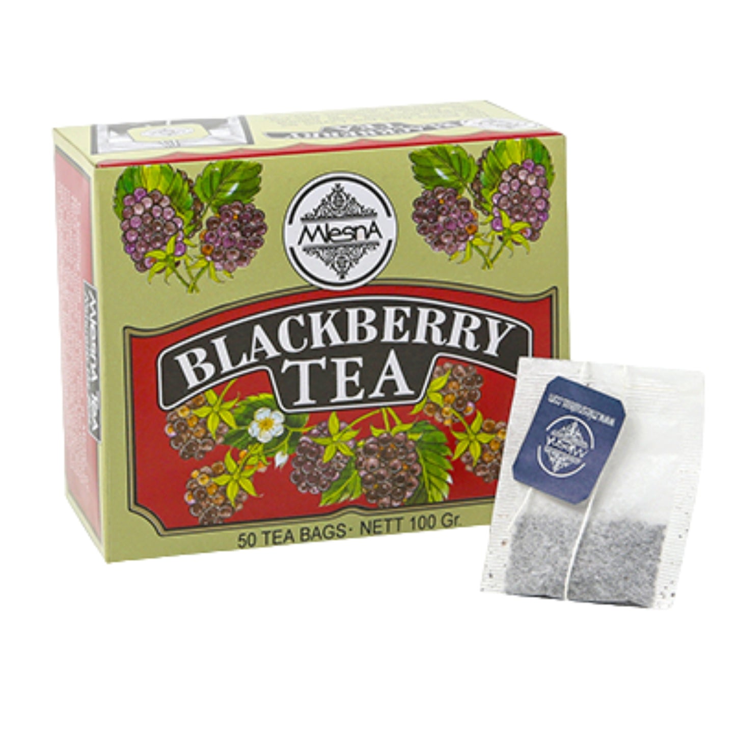 Mlesna Blackberry Tea (100g) 50 Tea Bags