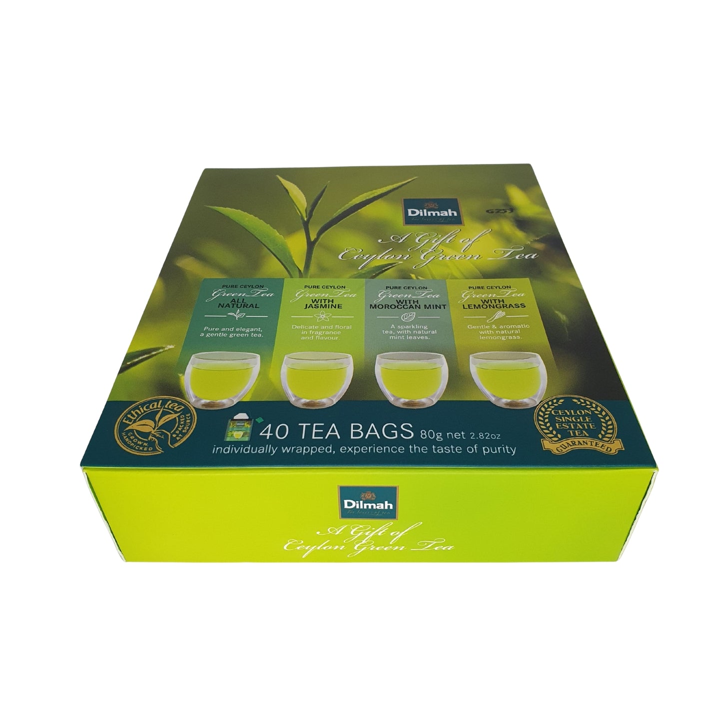 Dilmah A Gift of Ceylon Green Tea (80g) 40 Tea Bags