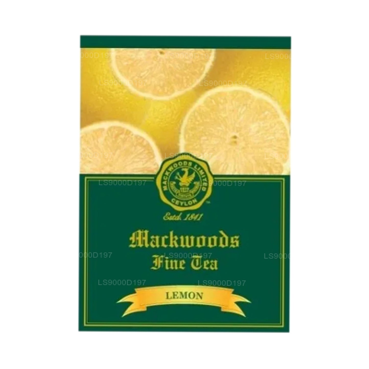 Mackwoods Lemon Flavoured Single Estate Black Tea 25 Enveloped Tea Bags (50g)
