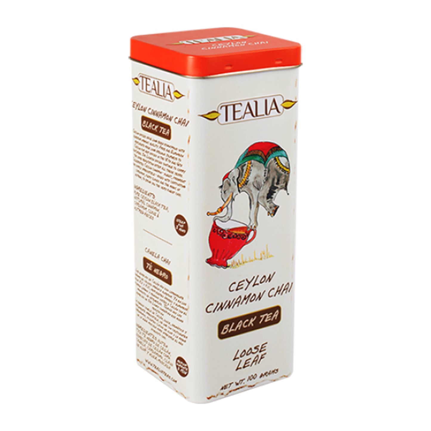Tealia Ceylon Cinnamon Chai Tea (100g)