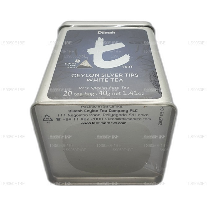 Dilmah Ceylon Silver Tips White Tea (40g) Caddy 20 Tea Bags
