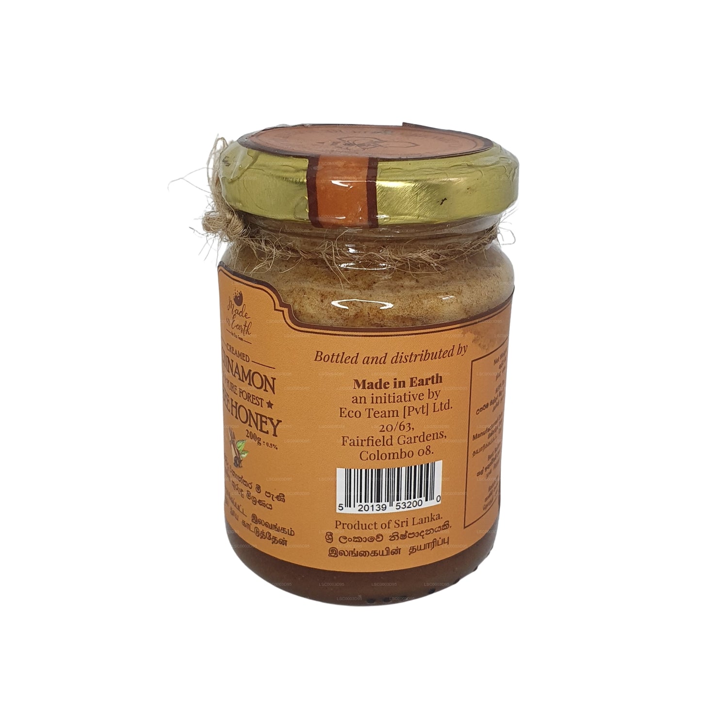 Made In Earth Creamed Cinnamon & Pure Forest Bee Honey (200g)