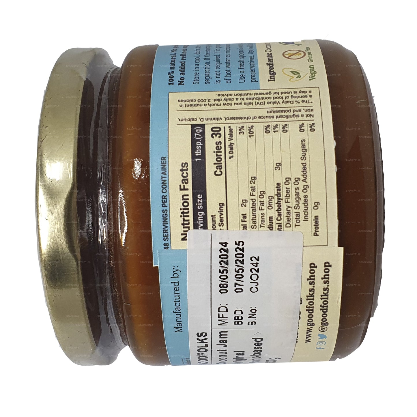 Goodfolks Natural Coconut Jam (300g)