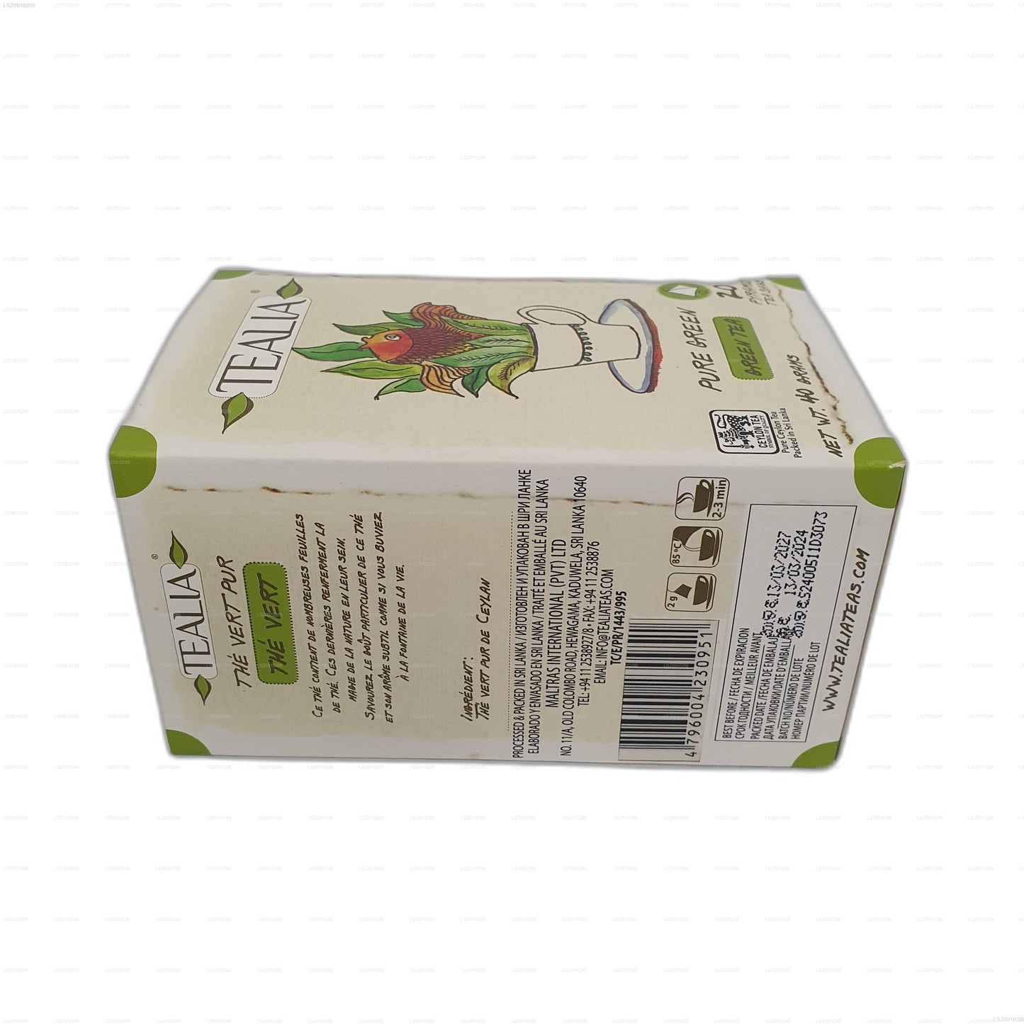 Teali The Vert Green (40g) 20 Pyramid Tea Bags