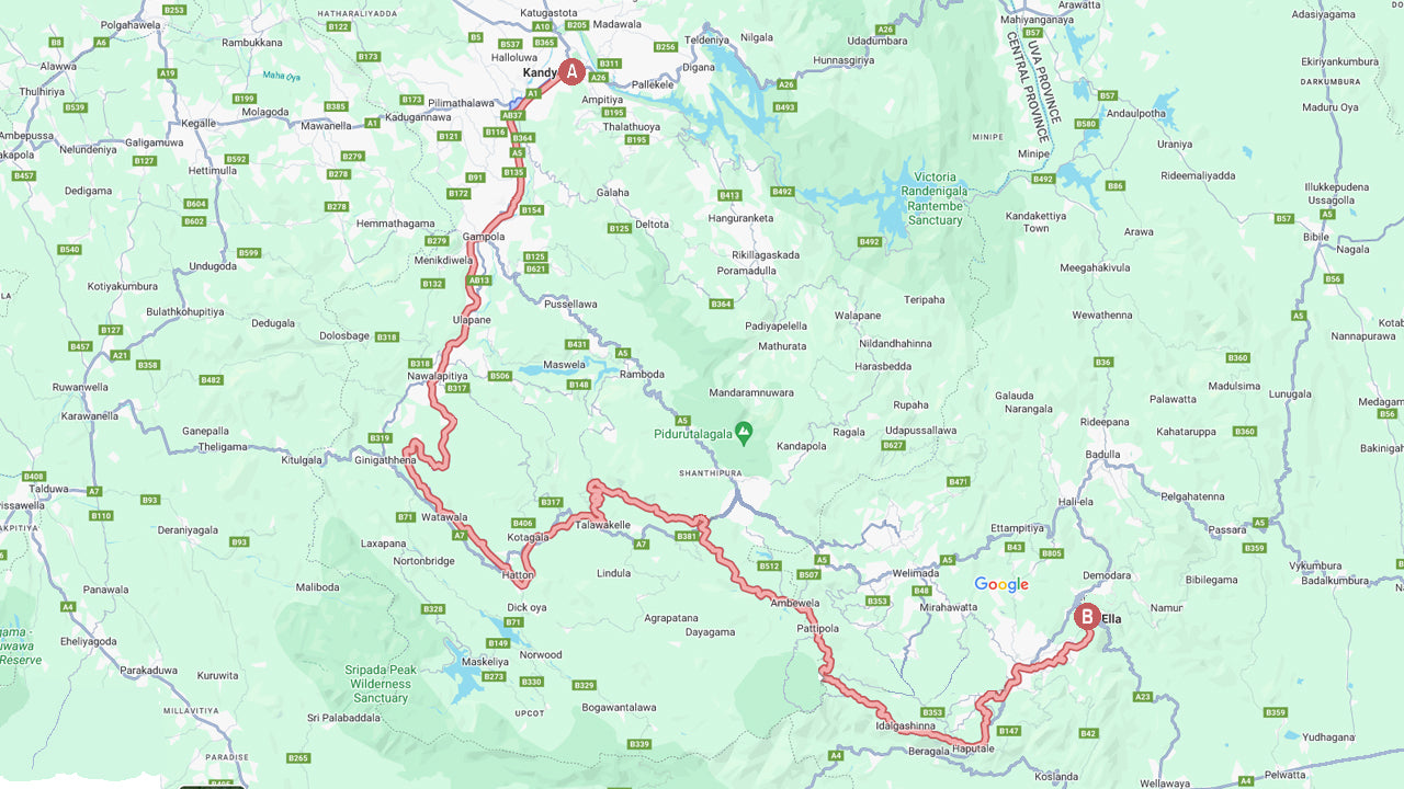 Kandy to Ella train ride on (Train No: 1015 "Udarata Menike")