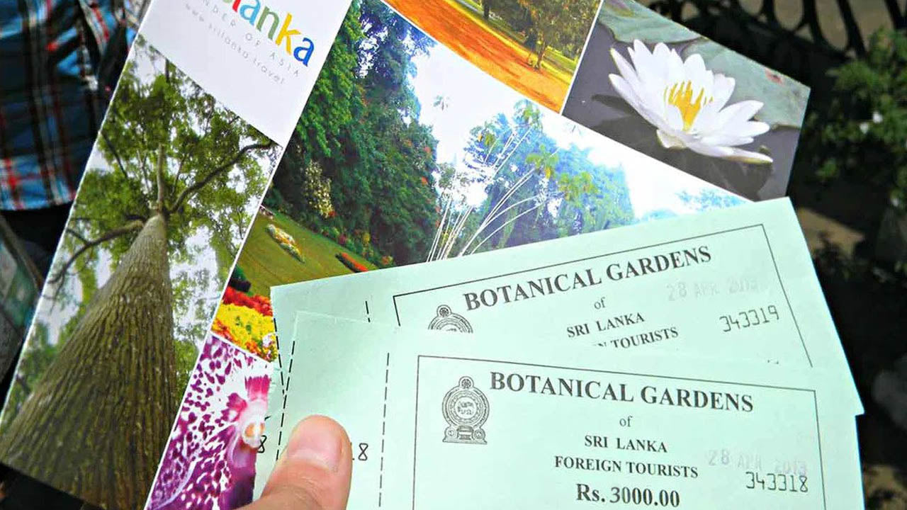 Peradeniya botanical garden Entrance Tickets