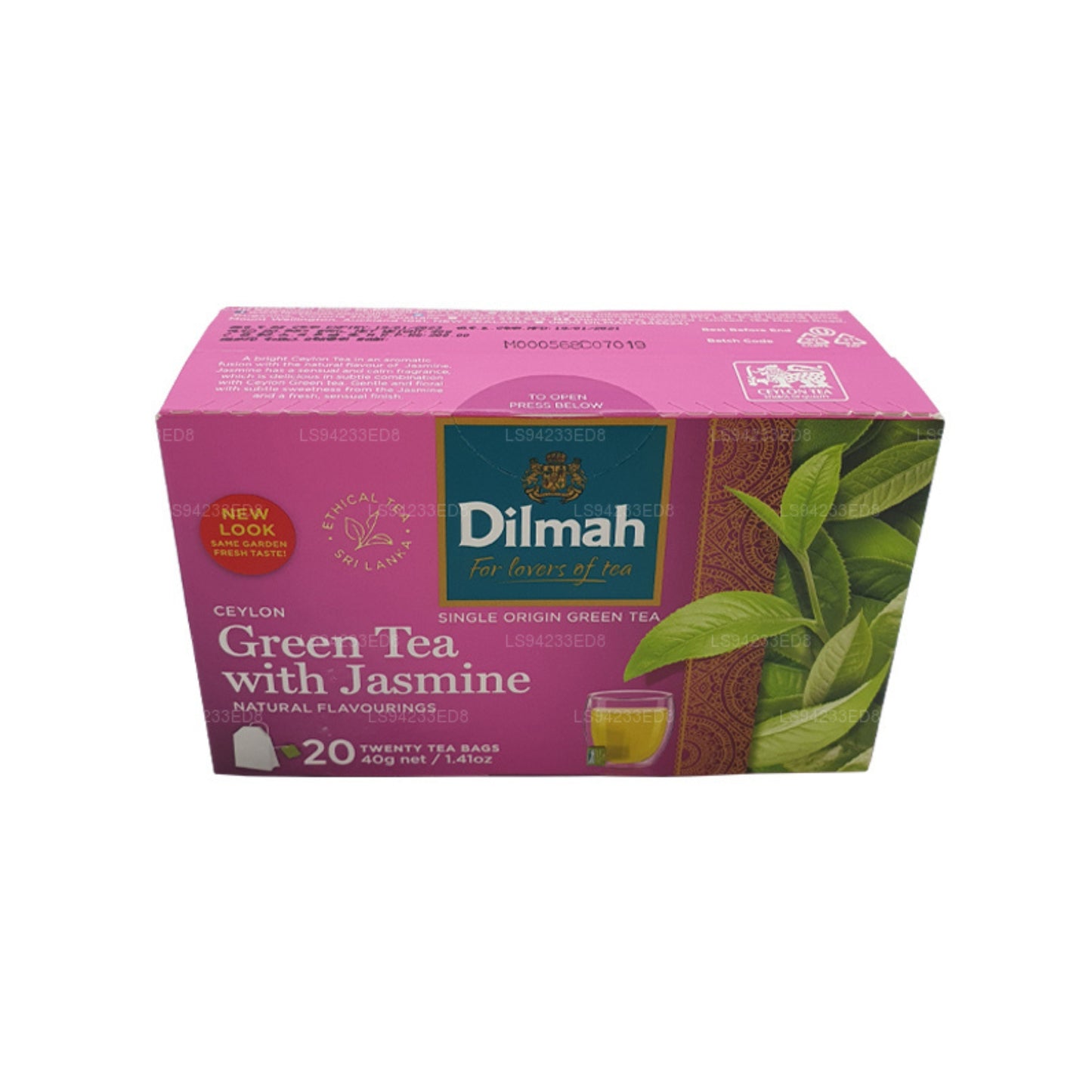 Dilmah Ceylon Green Tea with Jasmine (40g) 20 Tea Bags