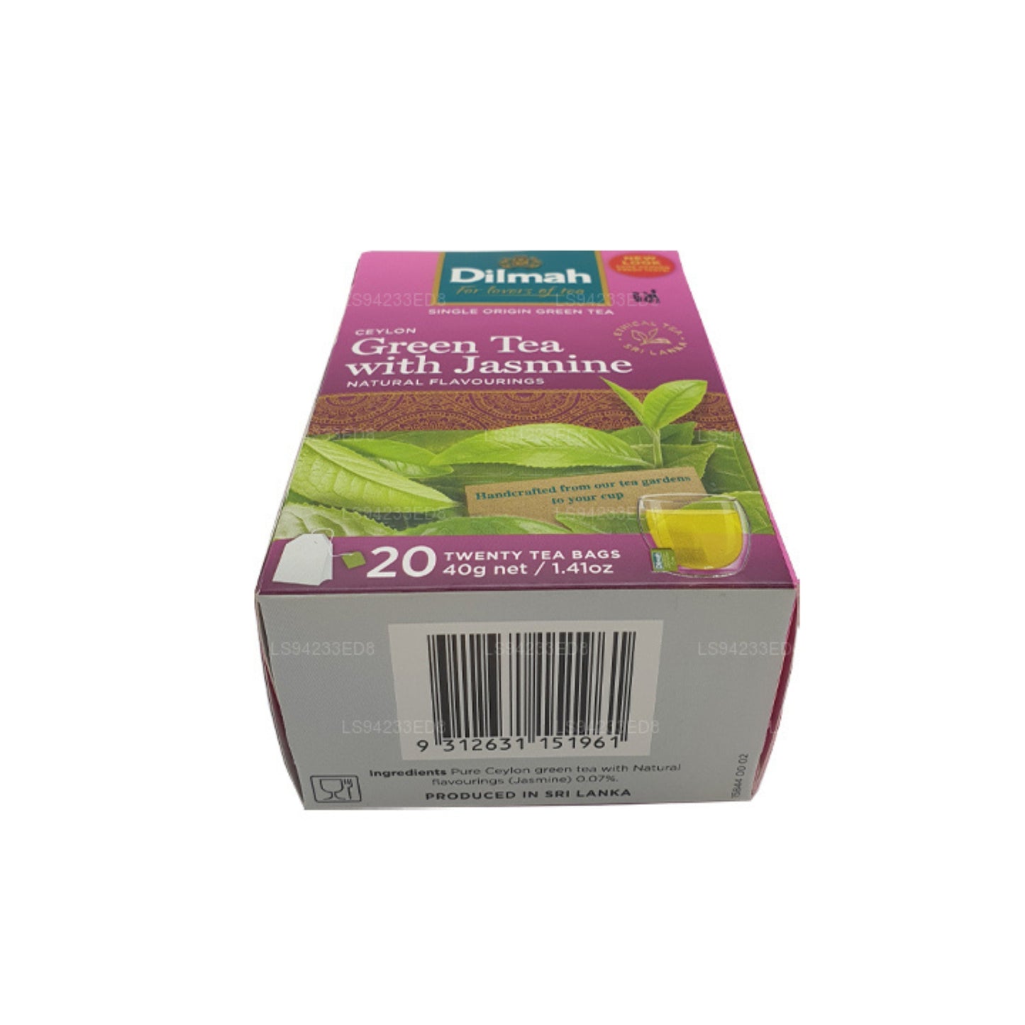 Dilmah Ceylon Green Tea with Jasmine (40g) 20 Tea Bags