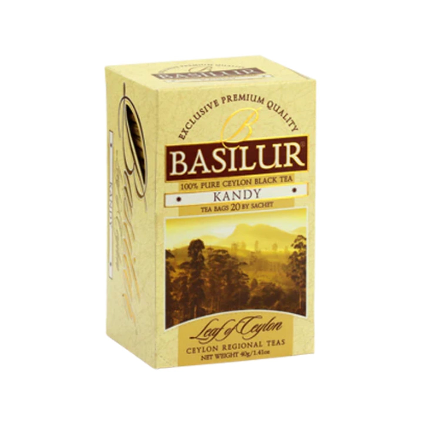 Basilur Leaf of Ceylon "Kandy" (40g) 20 Enveloped Tea Bags