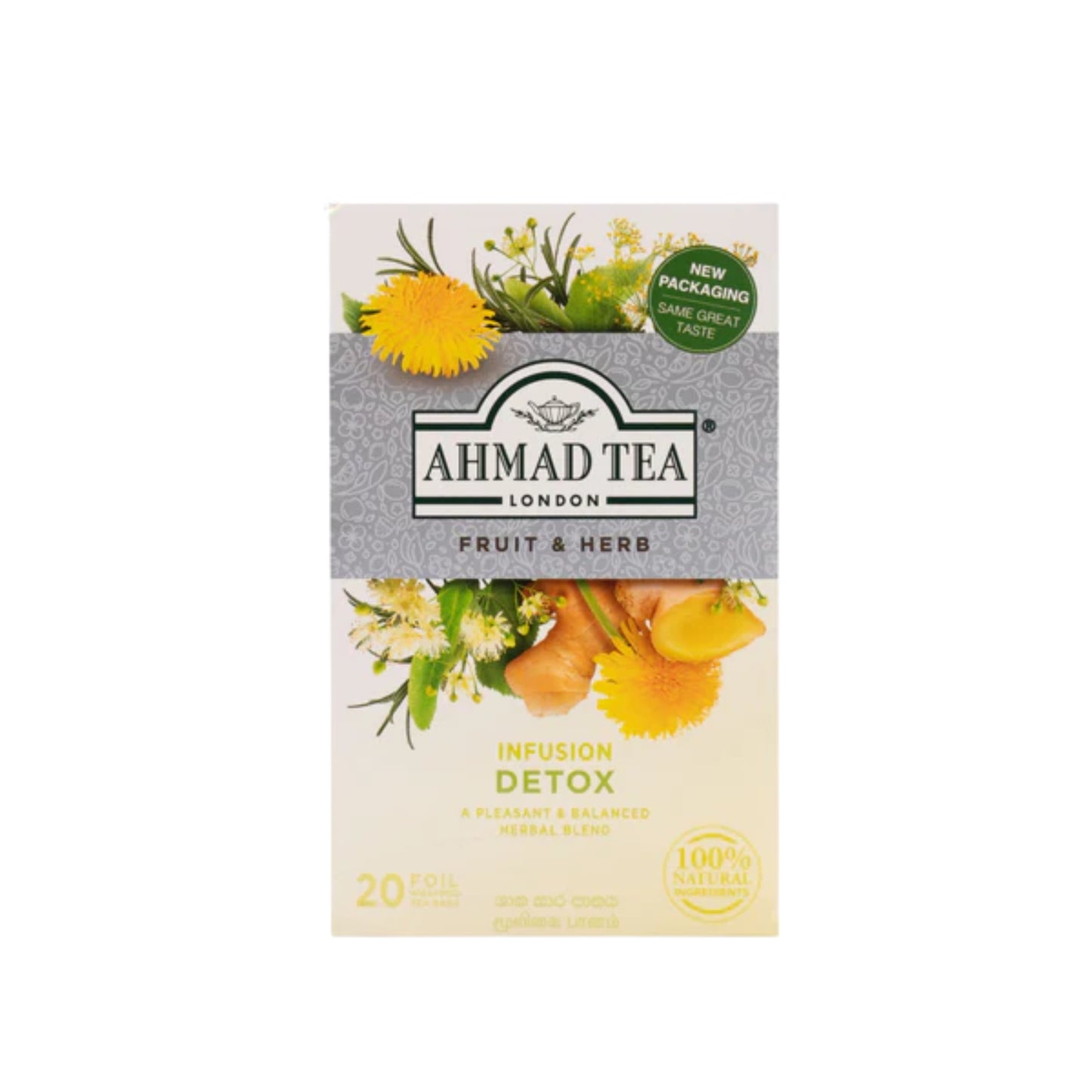 Ahmad Tea Fruit & Herb Detox Infusion (40g) 20 Tea Bags
