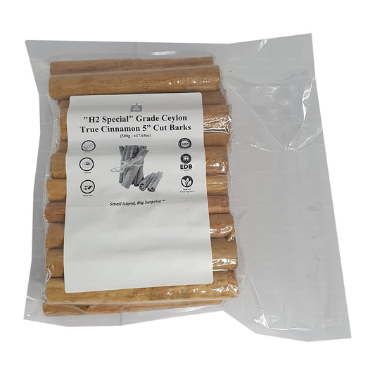 Lakpura® "H2 Special" Grade Ceylon True Cinnamon Barks 5" Cut Pack