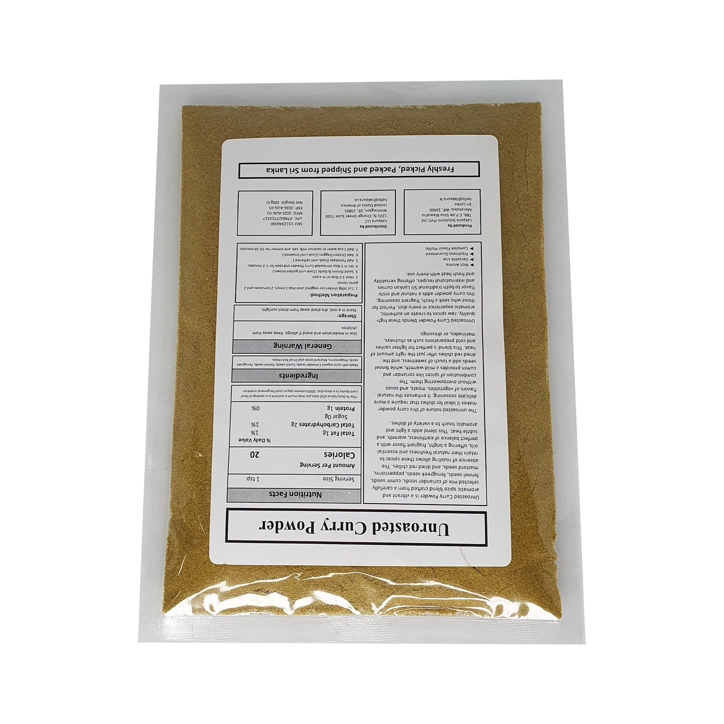 Lakpura® Curry Powder (Thuna Paha)