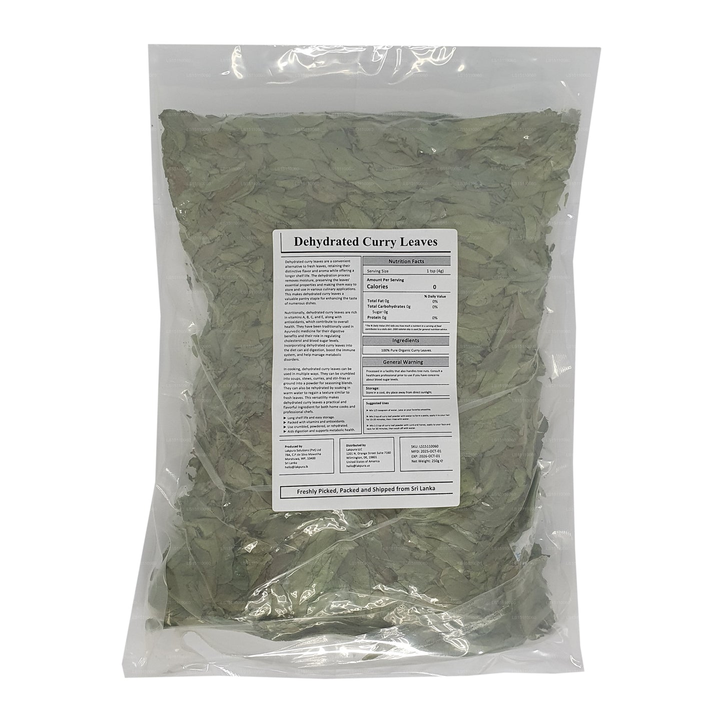 Lakpura® Dehydrated Curry Leaves