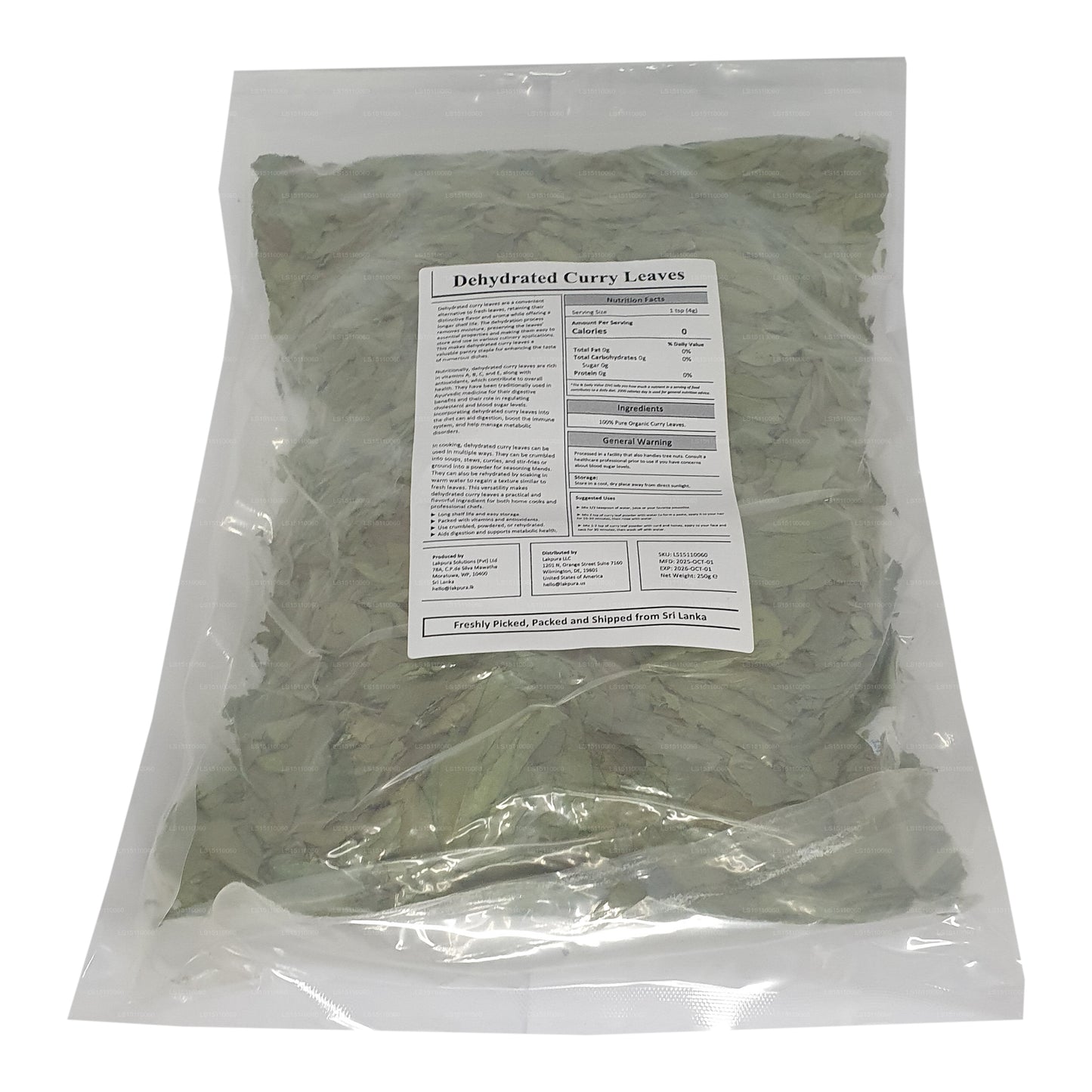 Lakpura® Dehydrated Curry Leaves