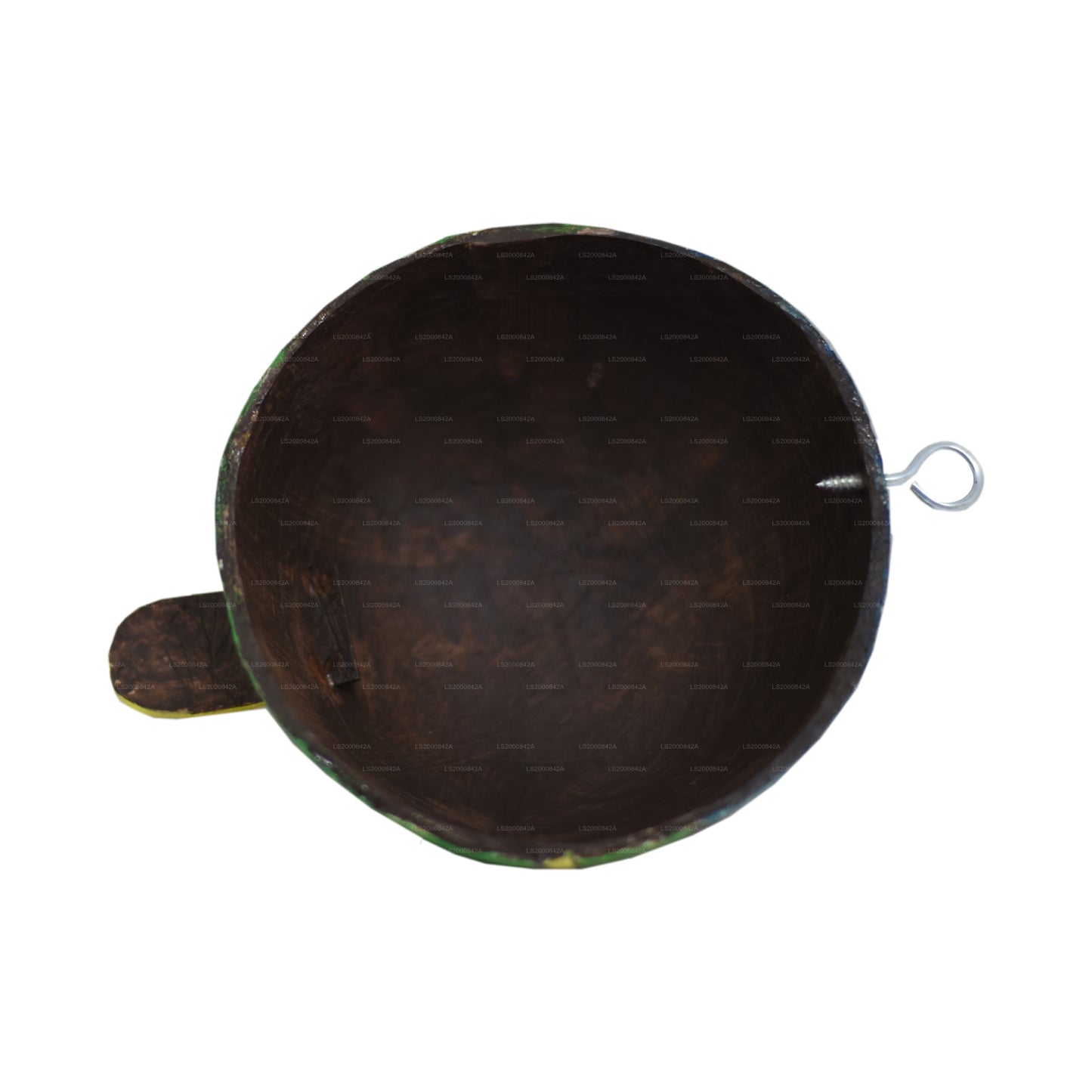 Sri Lankan Traditional Raksha Masks (Mayura, Maru, Agni, Naga) Painted Over Coconut Shells (Pack of 4)