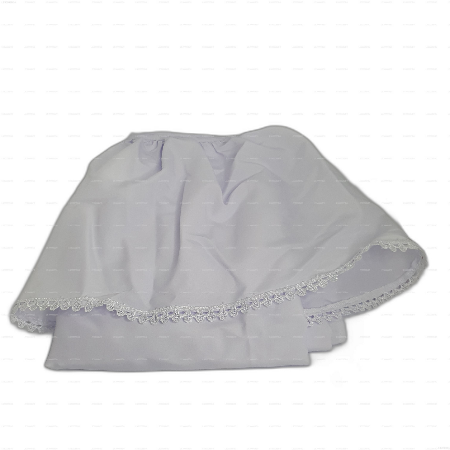 Lakpura® Kids White Lamasaree (Half Saree)