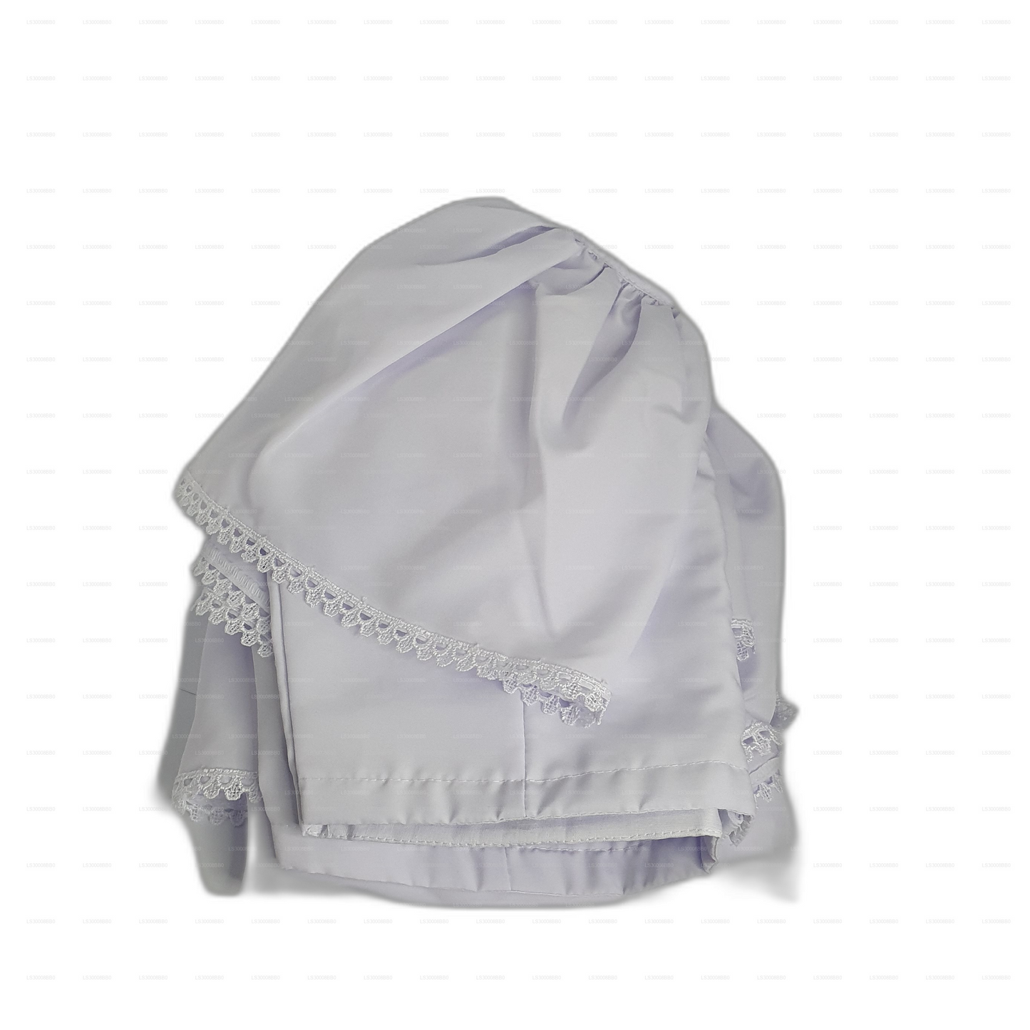 Lakpura® Kids White Lamasaree (Half Saree)