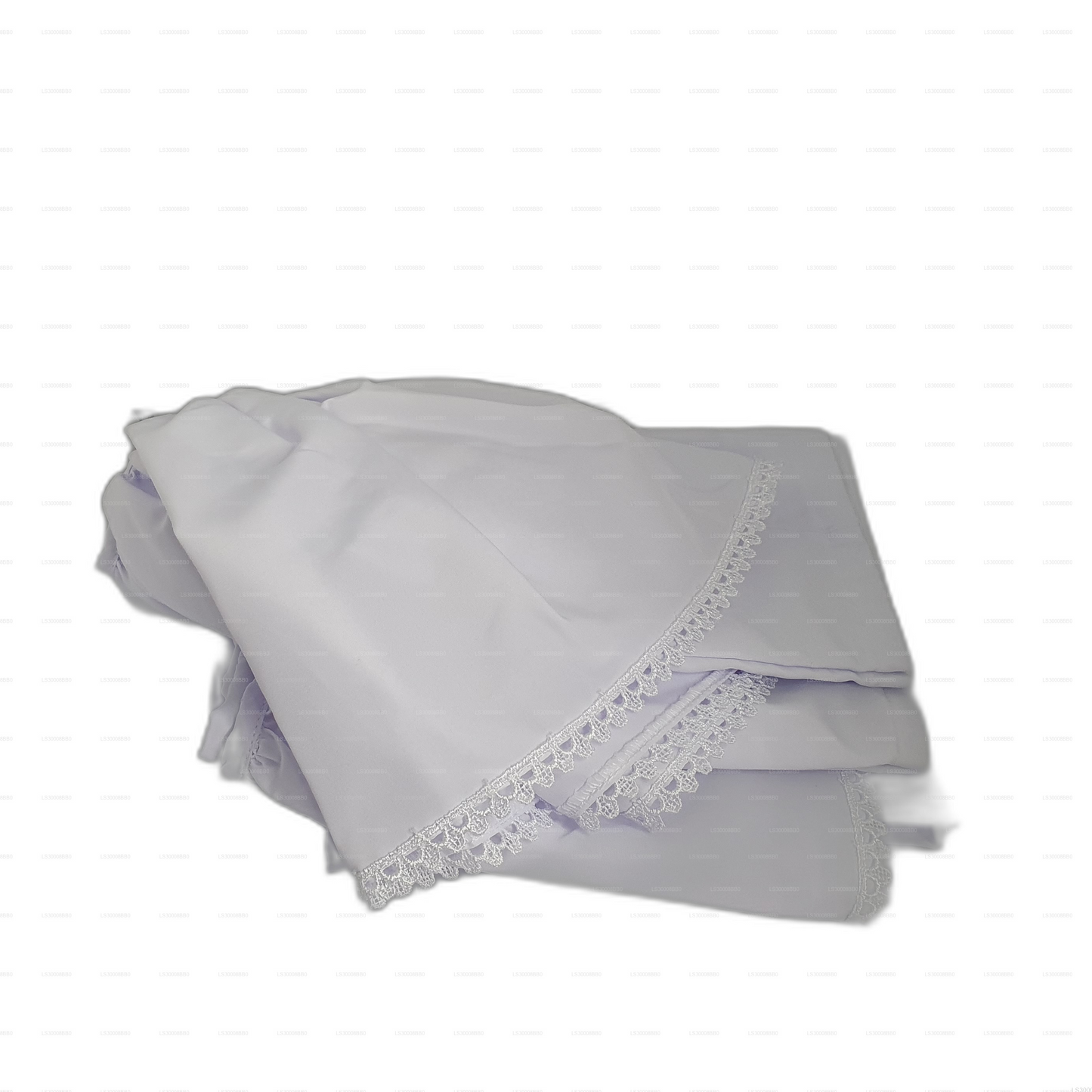 Lakpura® Kids White Lamasaree (Half Saree)