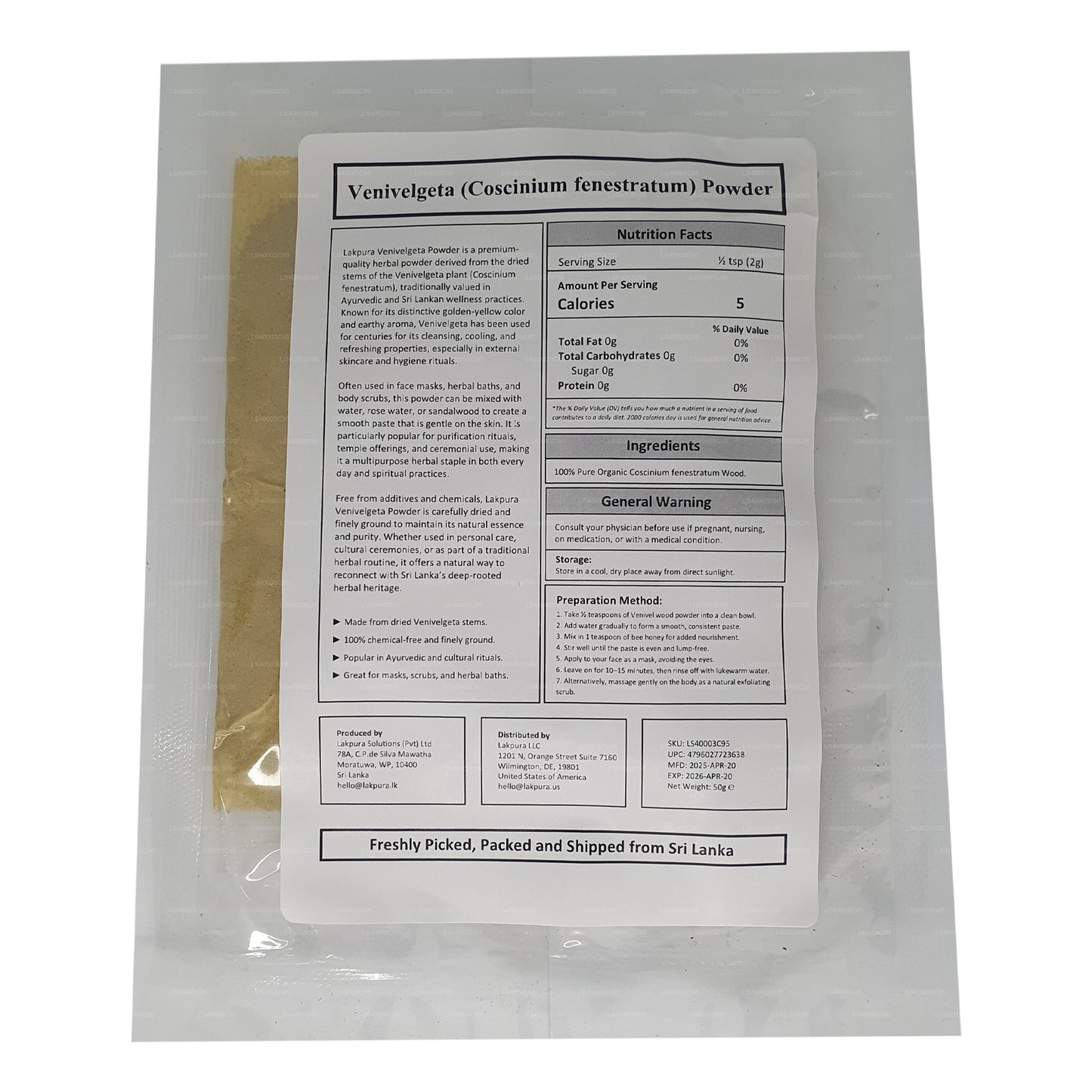 Lakpura Venivelgeta Powder