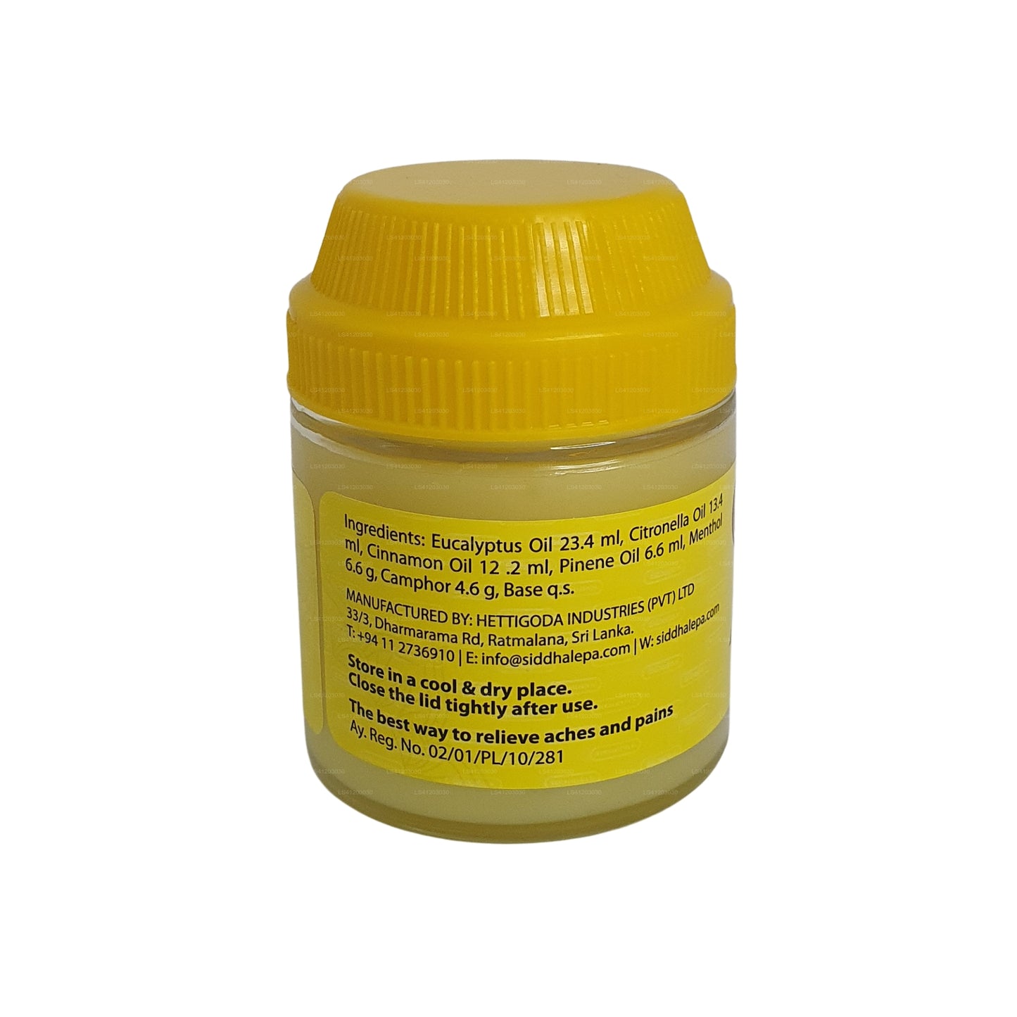 Siddhalepa Ayurveda Herbal Balm