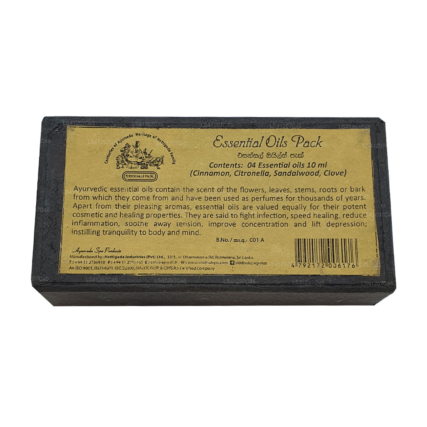 Siddhalepa Essential Oils Pack (4 x 10ml)