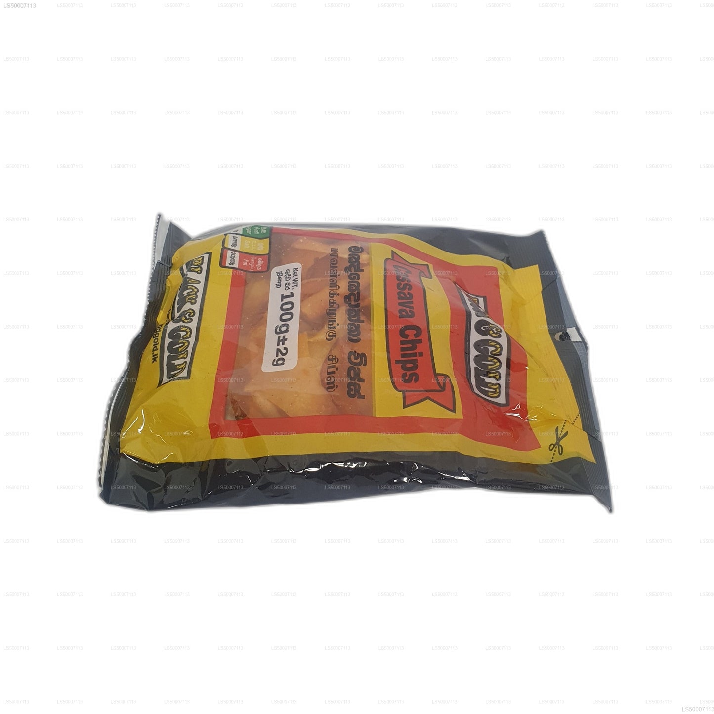 Black & Gold Cassava Chips (100g)