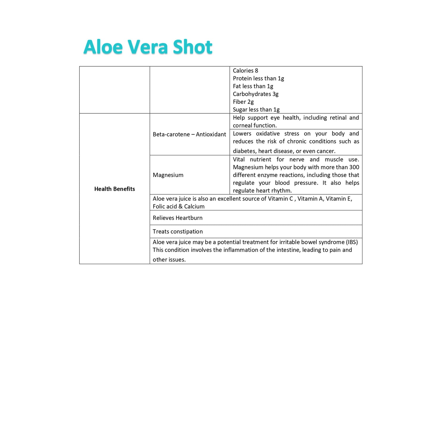 CAP Ceylon Alovera Shot (200ml)