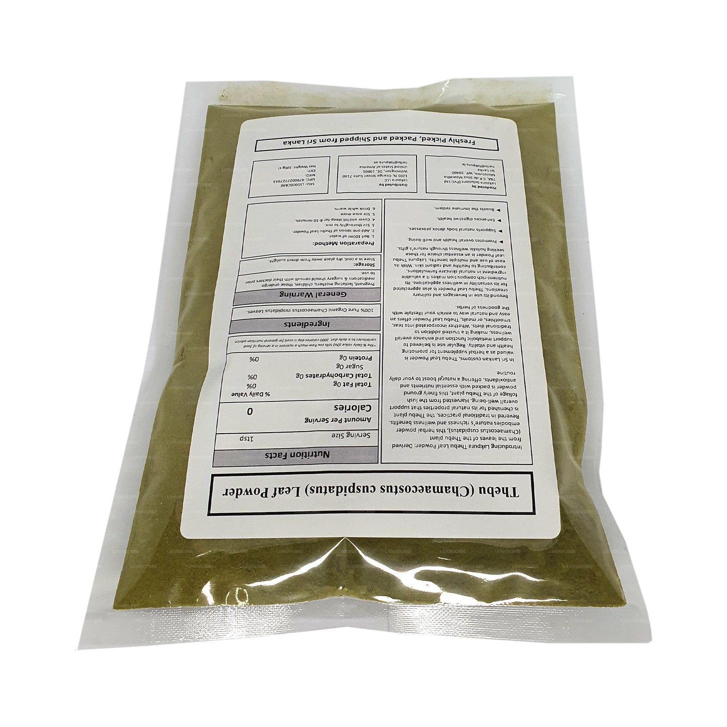 Lakpura Thebu Leaf Powder