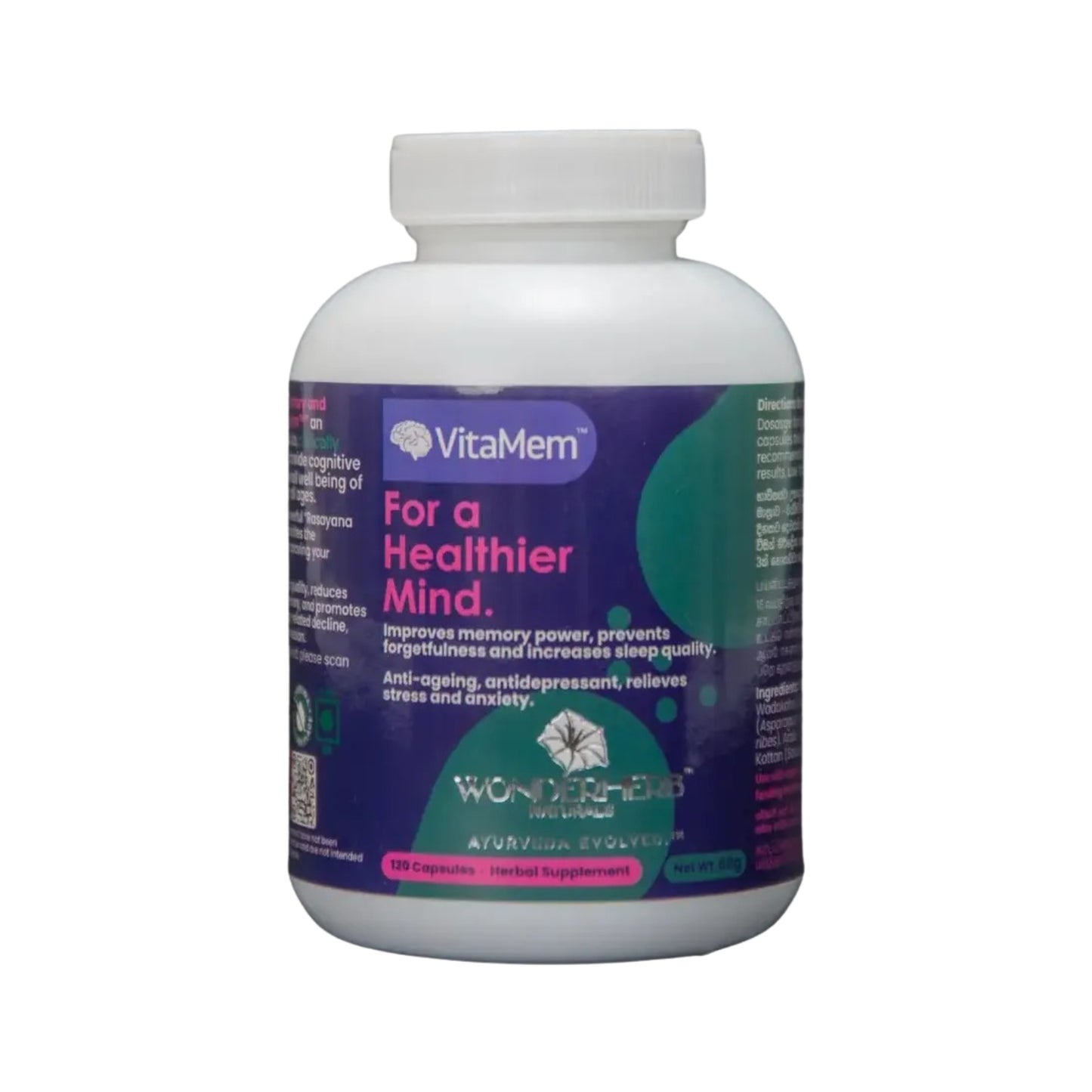 Wonder Herb Naturals VitaMem Capsule Bottle