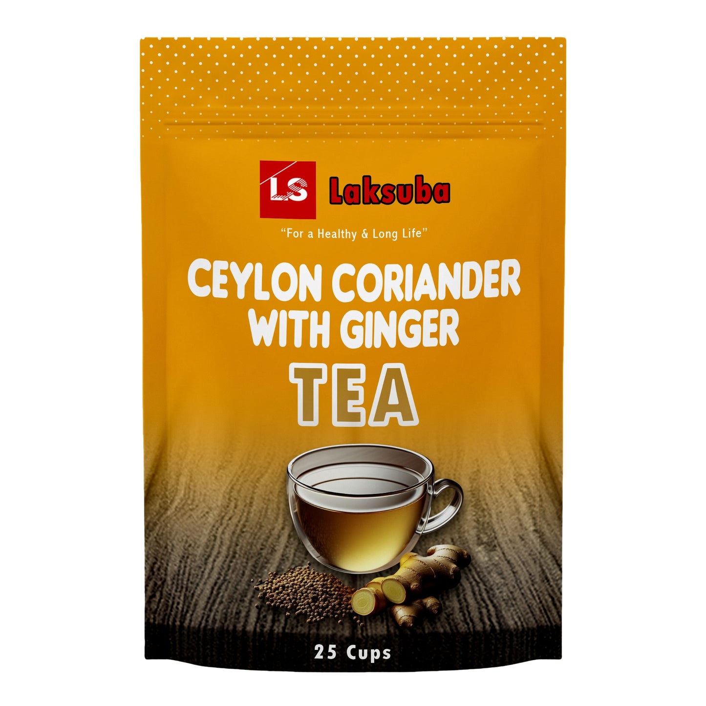Laksuba Ceylon Coriander With Ginger Tea (37.5g) 25 Tea Bags