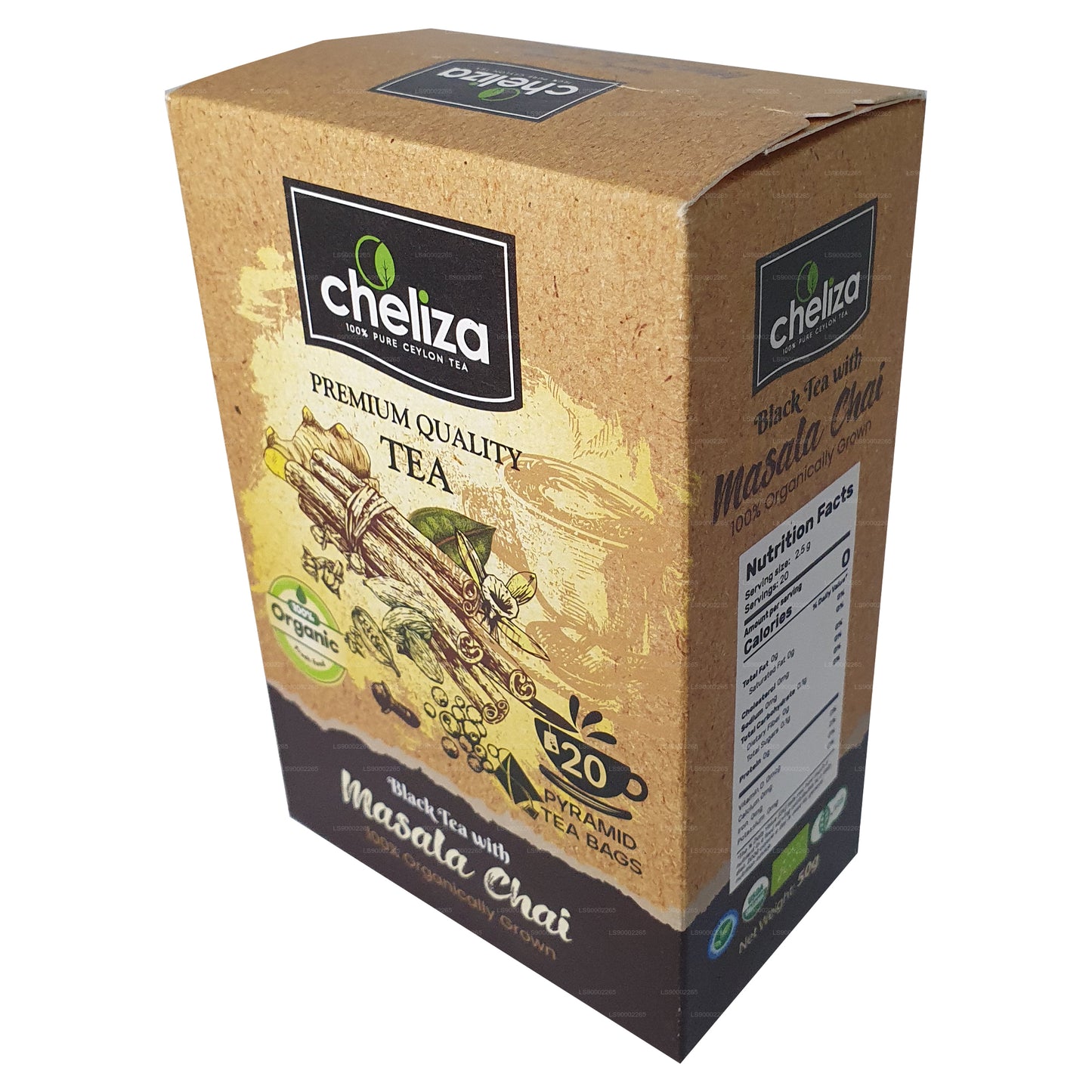 Cheliza Black Tea with Masala Chai (50g) 20 Tea Bags