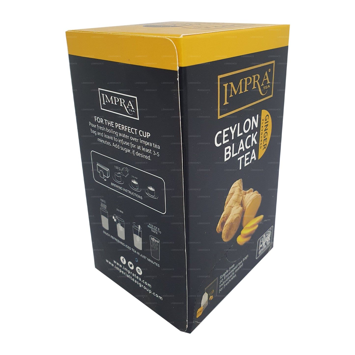 Impra Ginger Foil Pack (40g) 20 Tea Bags