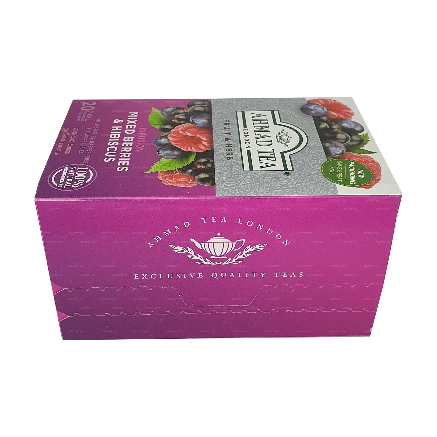 Ahmad Tea Mixed Berry & Hibiscus Tea (40g) 20 Foil Tea Bags