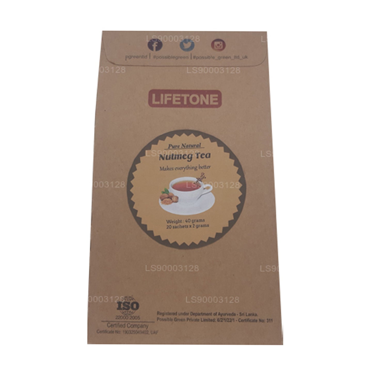 Lifetone Nutmeg Tea (40g)