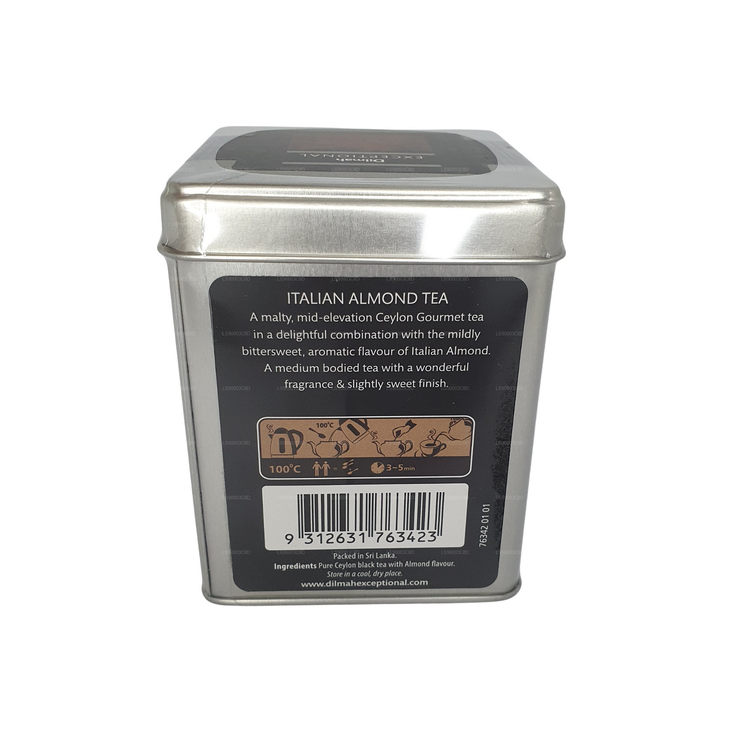 Dilmah Exceptional Italian Almond Tea (100g) Tin Caddy