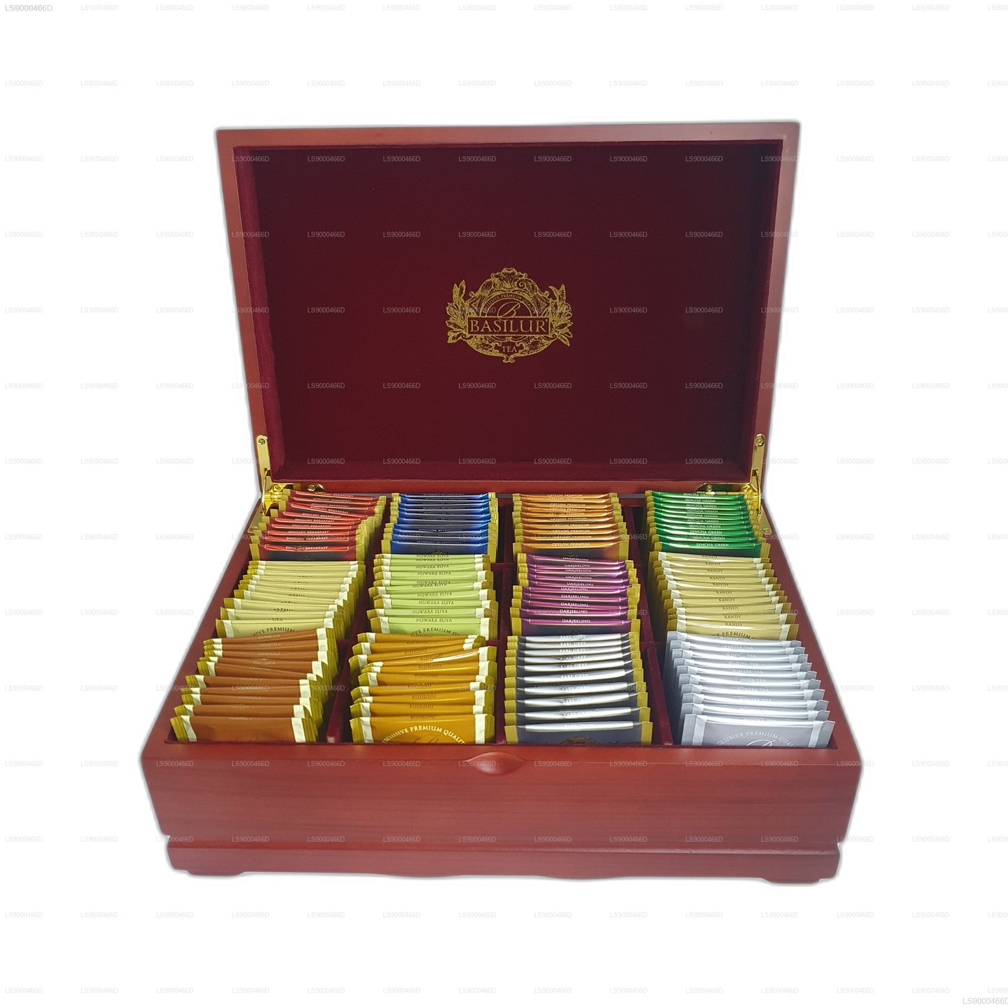 Basilur Executive Gifts Assorted  Wooden Presenter (235g) 120 Tea Bags