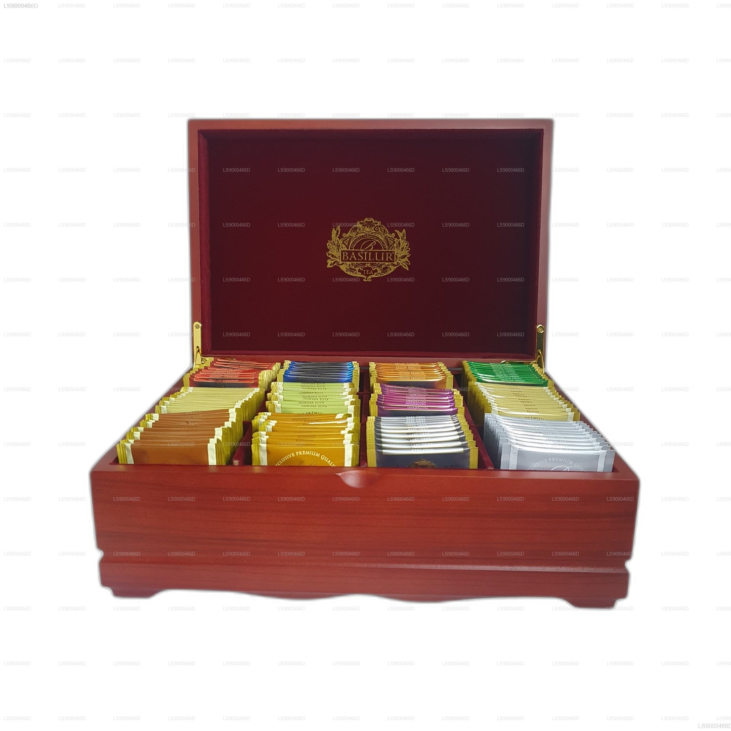 Basilur Executive Gifts Assorted  Wooden Presenter (235g) 120 Tea Bags