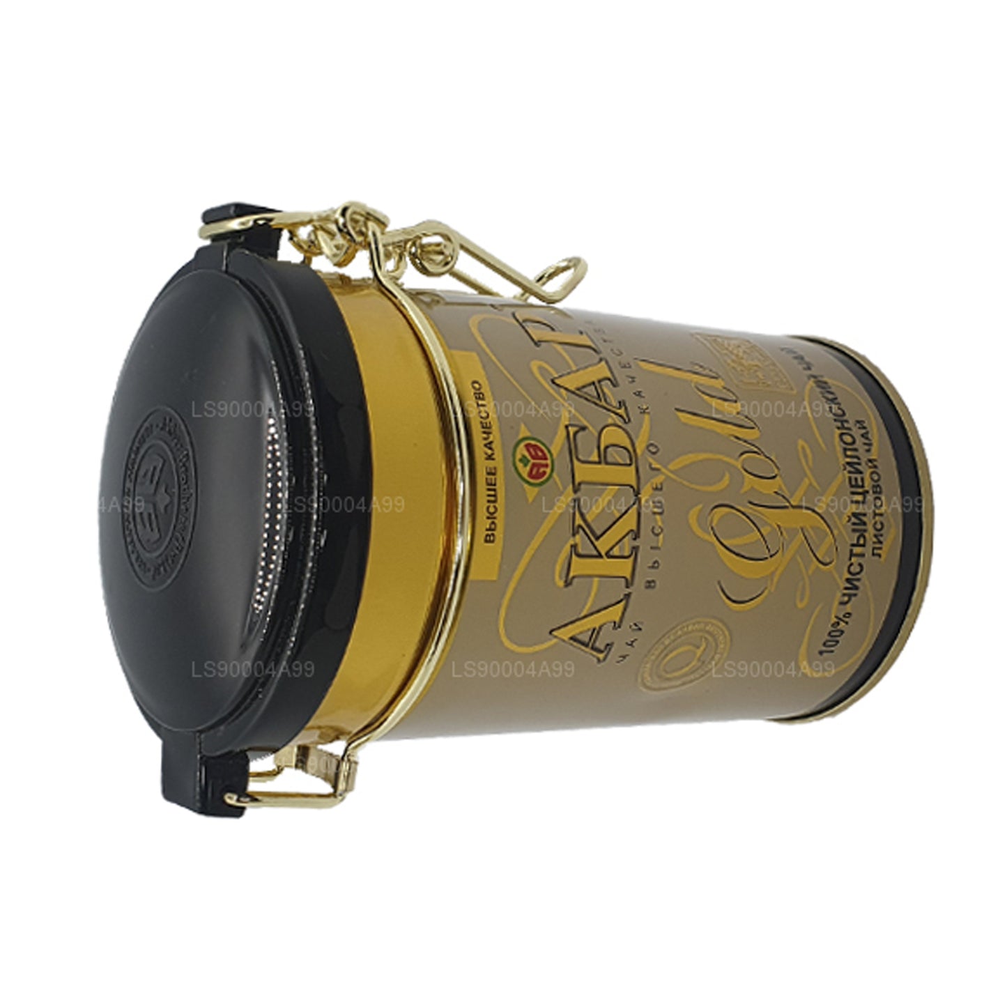 Akbar Premium Quality Gold Leaf Tea Caddy