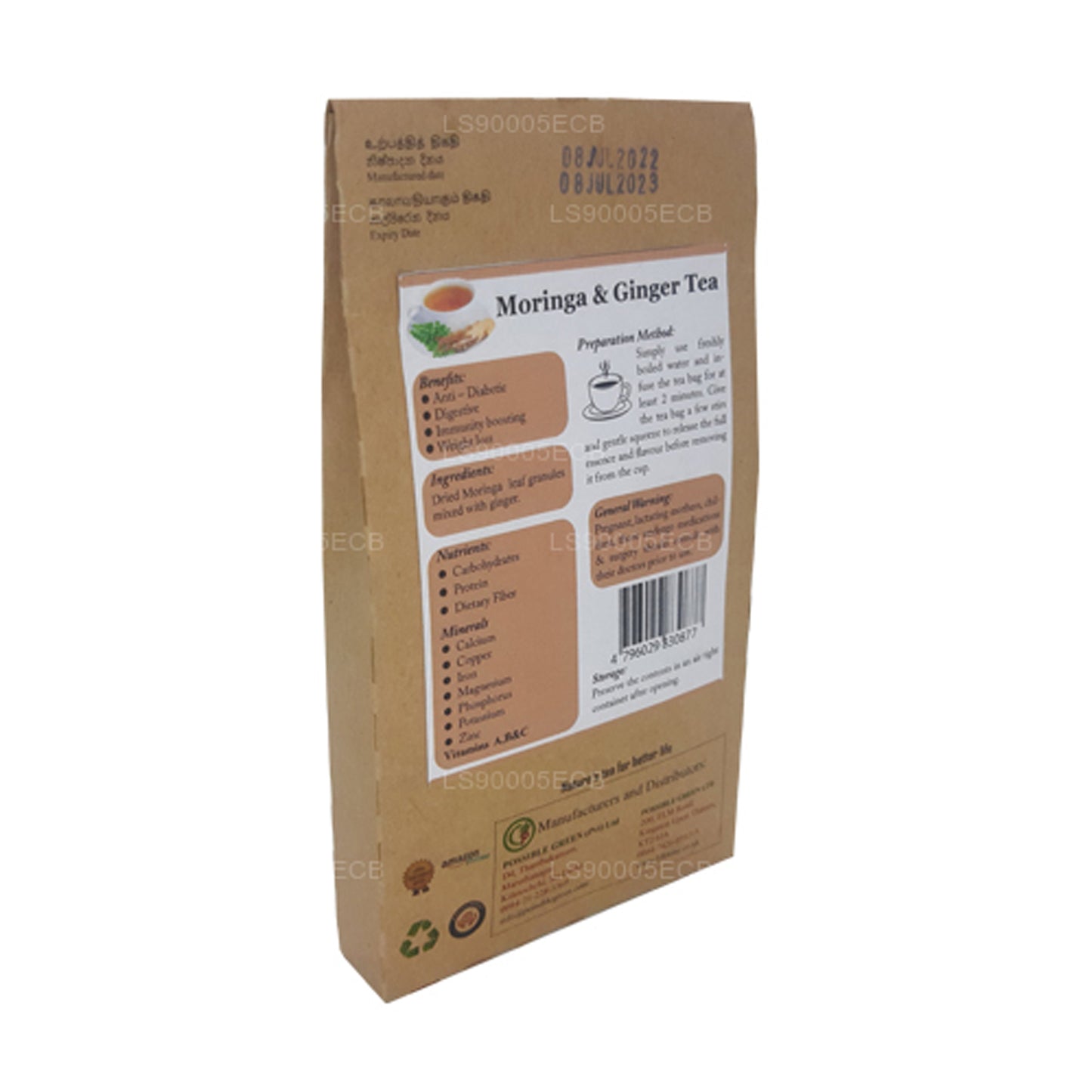Lifetone Ginger Moringa Tea (30g)